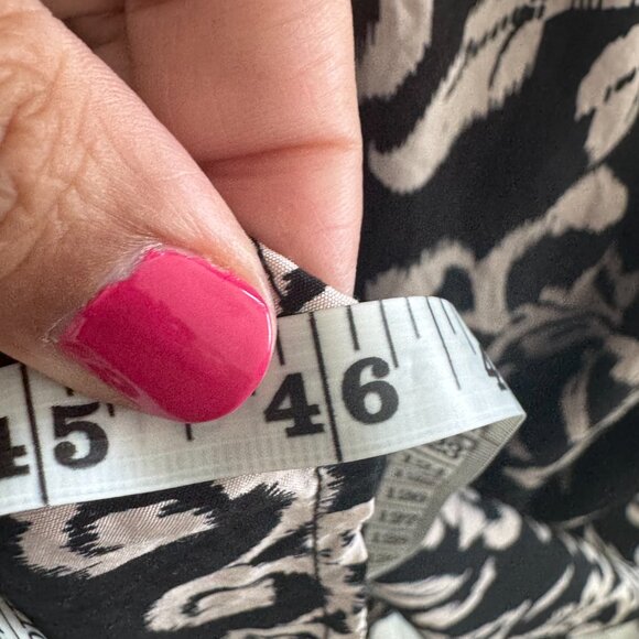 En Saison Carmen Print Sleeveless Midi Sun Dress Black and White Print Size Larg - Picture 9 of 9